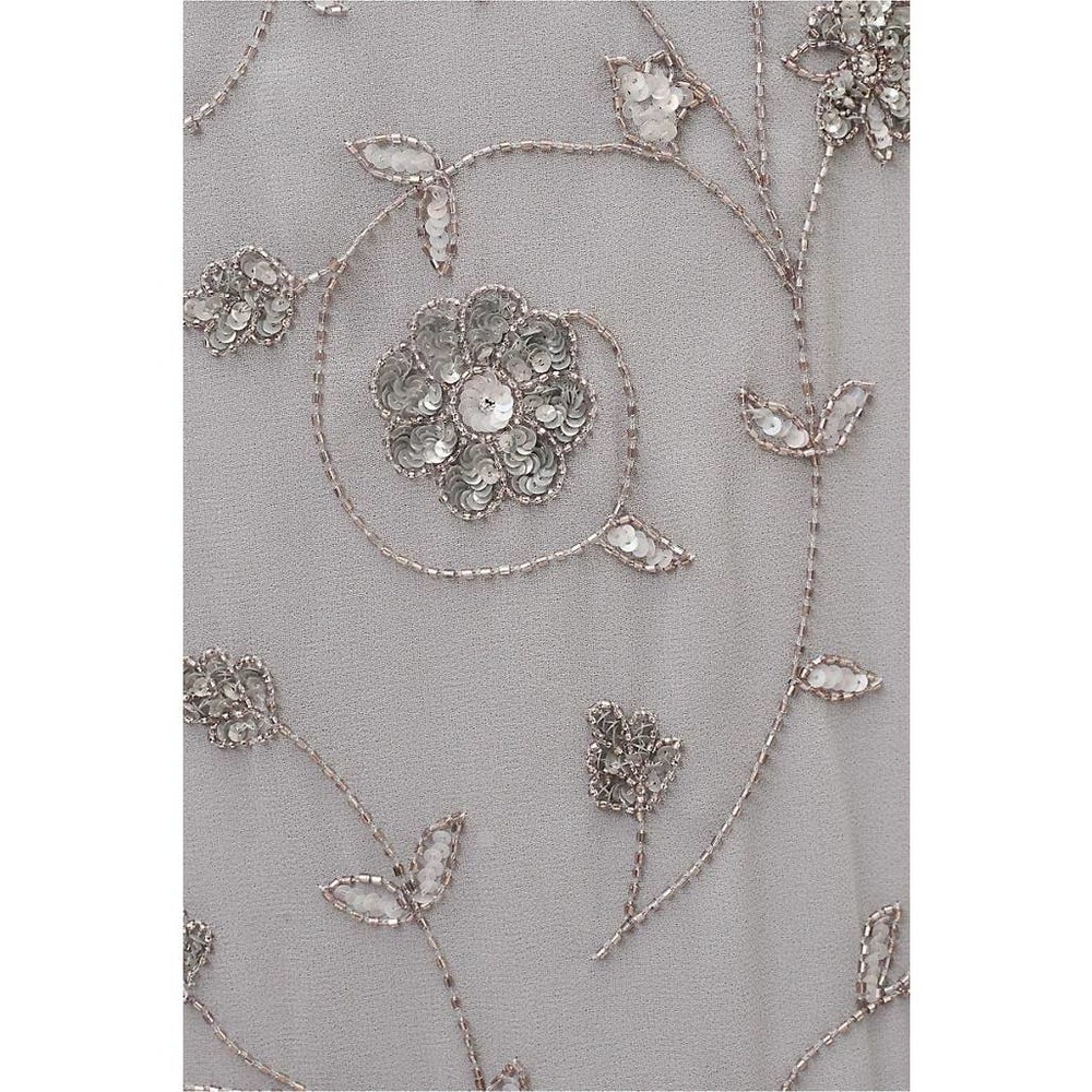 BHLDN Plymouth Wrap Dress Lavender Gray NEW - Picture 3 of 9